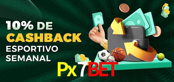 10% de bônus de cashback na Px7Bet