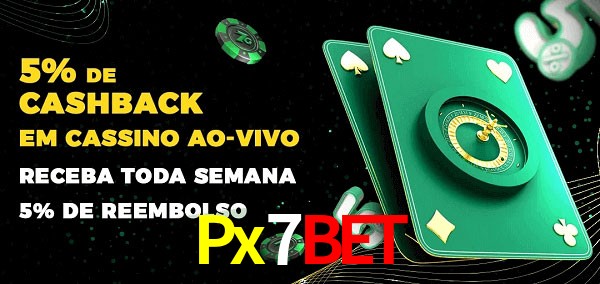 Promoções do cassino ao Vivo Px7Bet